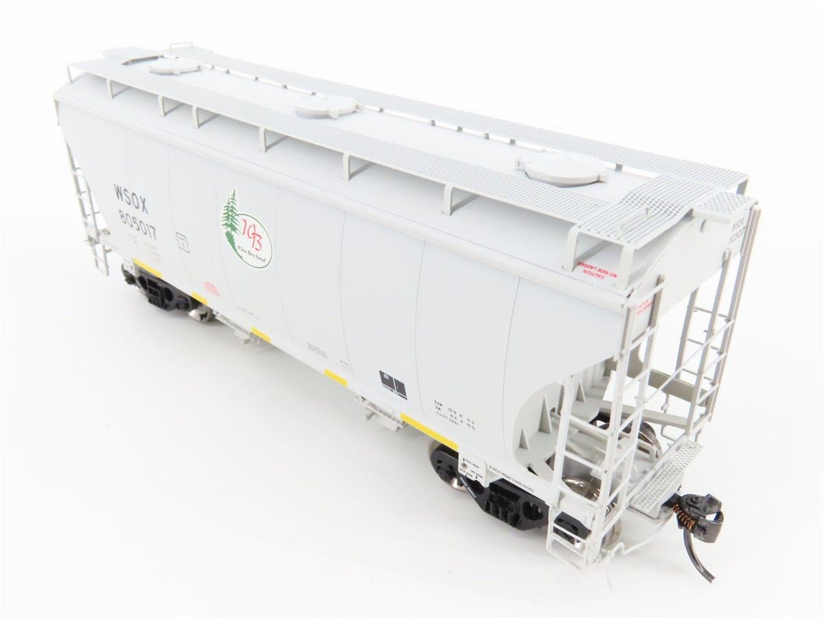 HO Scale American Limited ALM 1045 WSOX Winn Bay Sand 2-Bay Hopper #805017