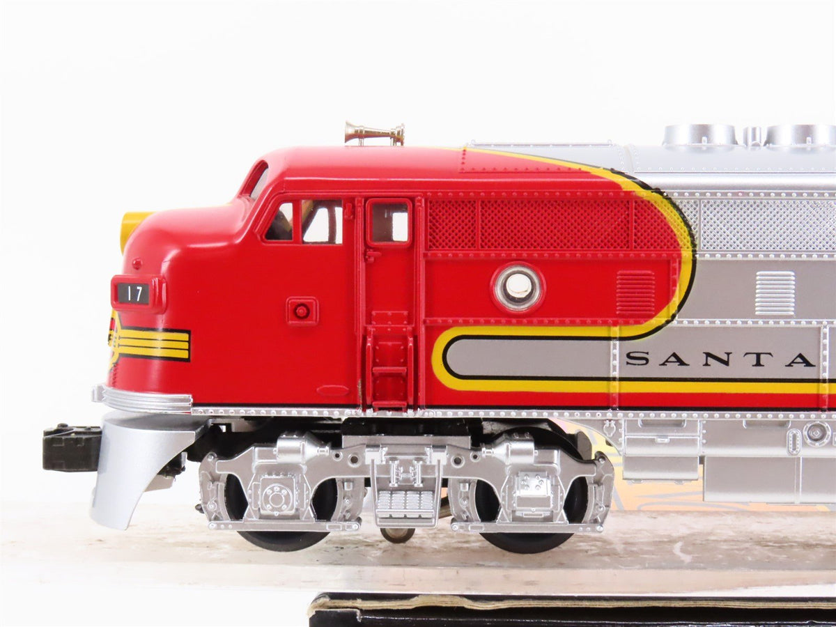 O27 Gauge 3-Rail MTH RailKing 30-2137 ATSF Warbonnet F3A Diesel #17 - Unpowered