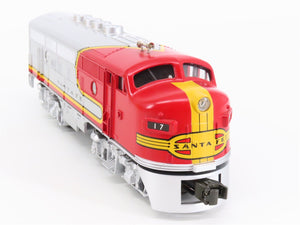 O27 Gauge 3-Rail MTH RailKing 30-2137 ATSF Warbonnet F3A Diesel #17 - Unpowered