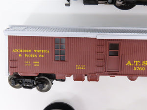 O27 Gauge 3-Rail Lionel 9-1632 ATSF Santa Fe 0-4-0 Steam Work Train Set