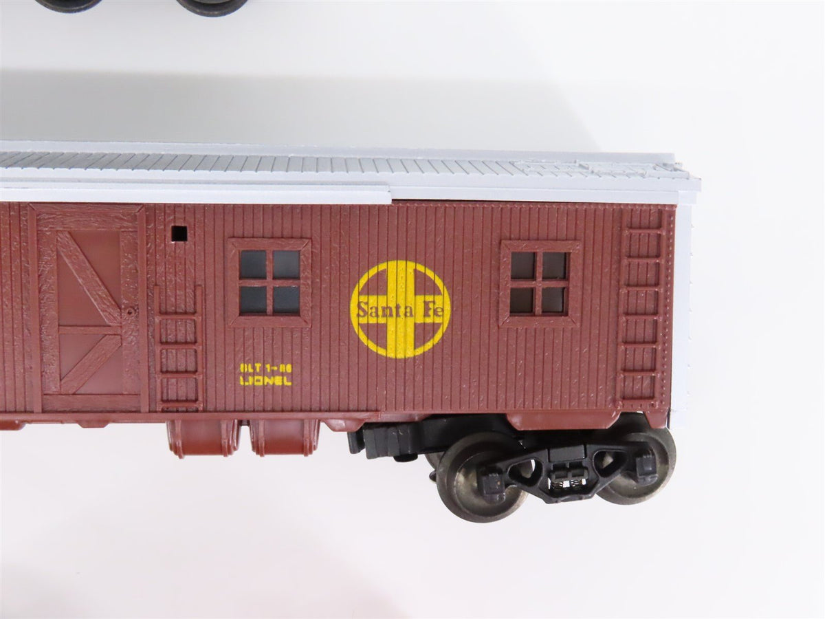 O27 Gauge 3-Rail Lionel 9-1632 ATSF Santa Fe 0-4-0 Steam Work Train Set