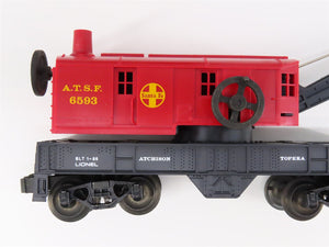 O27 Gauge 3-Rail Lionel 9-1632 ATSF Santa Fe 0-4-0 Steam Work Train Set