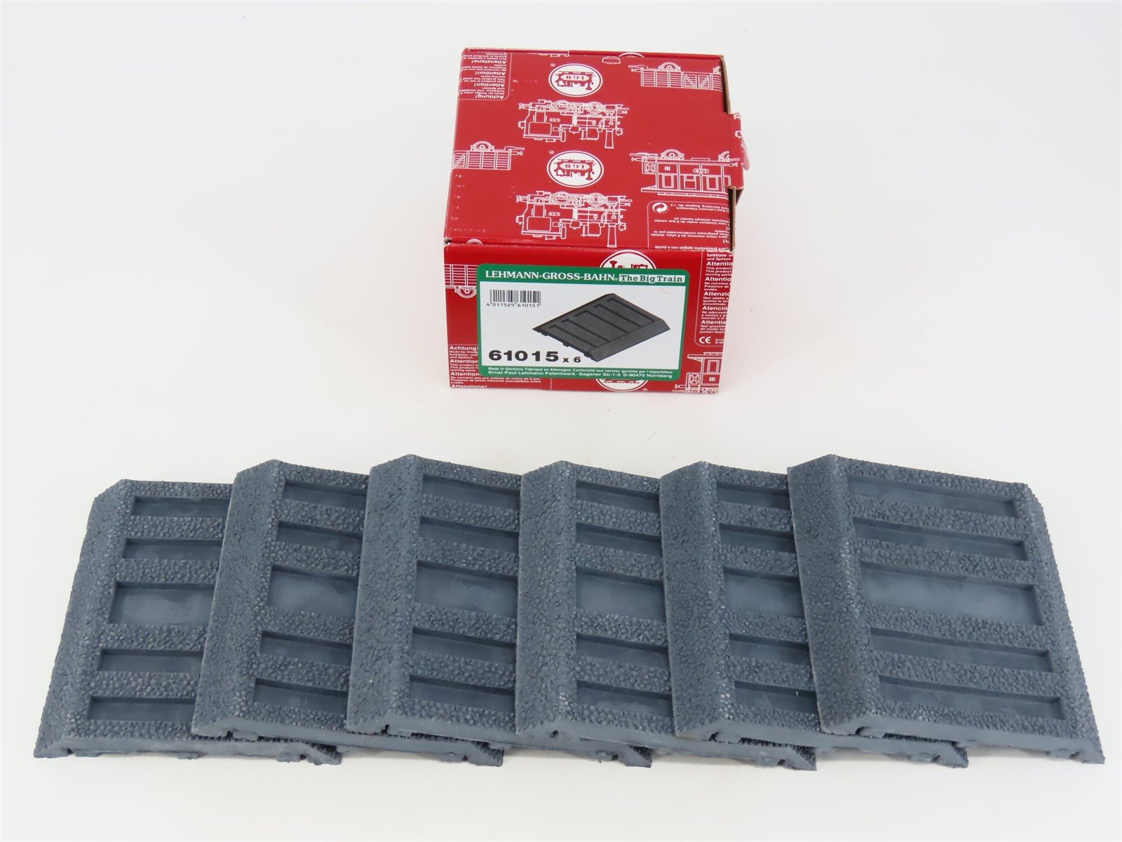 G 1/22.5 Scale LGB #61015 Rubber Roadbed For Straight Track - 6 Pieces