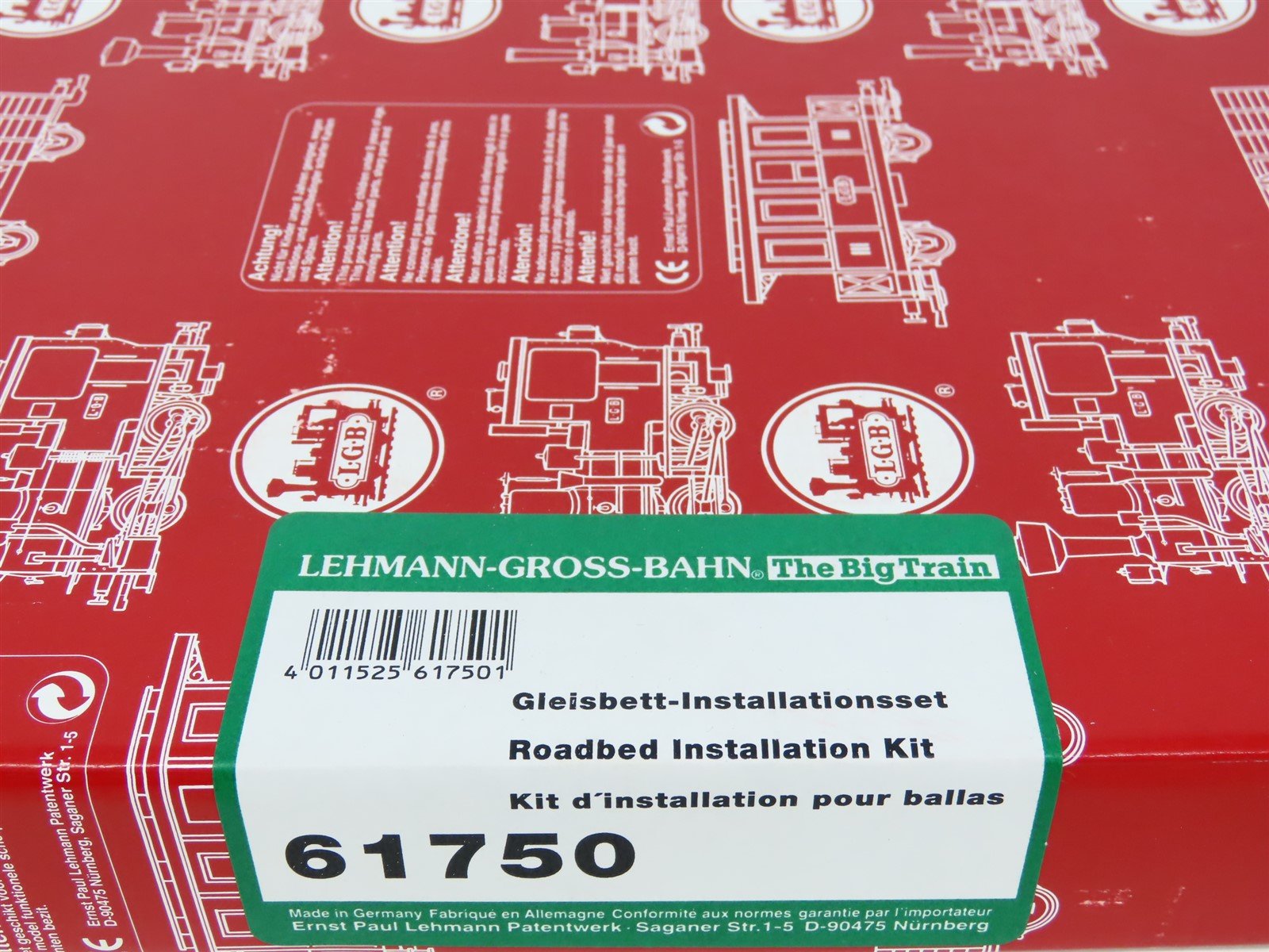 G 1/22.5 Scale LGB "The Big Train" #61750 Roadbed Installation Kit