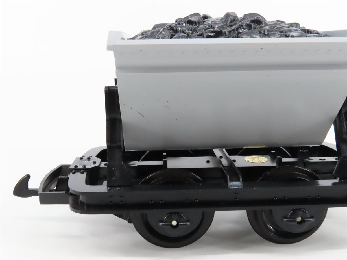 G Scale LGB &quot;The Big Train&quot; #4143 Gray Coal Dump Car w/ Coal Load