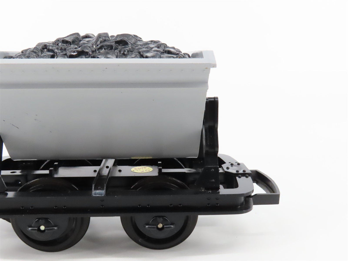 G Scale LGB &quot;The Big Train&quot; #4143 Gray Coal Dump Car w/ Coal Load