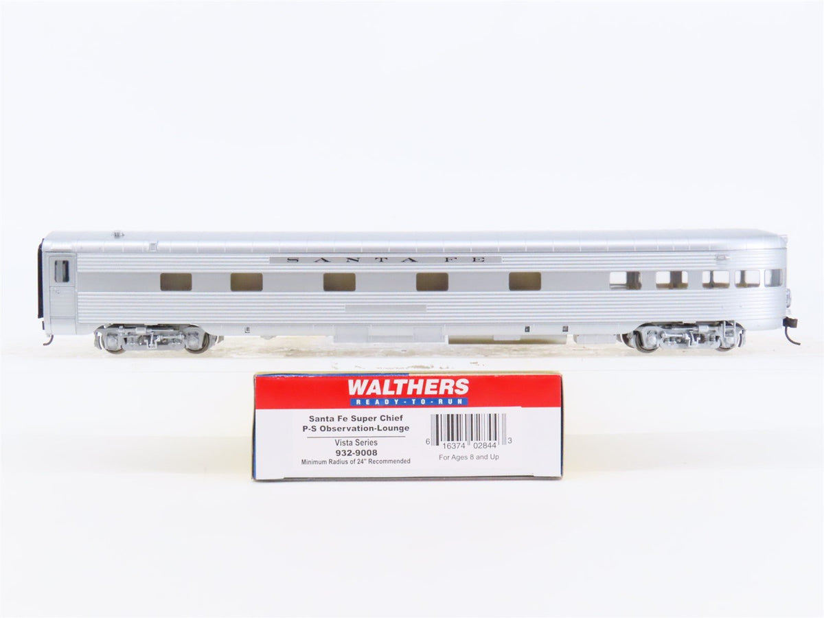 HO Walthers 932-9008 ATSF Santa Fe Super Chief Observation-Lounge Passenger Car