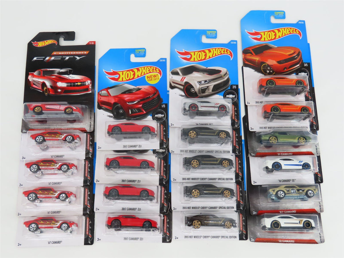 LOT of 20 Hot Wheels Camaro 50th Anniversary Assorted Cars