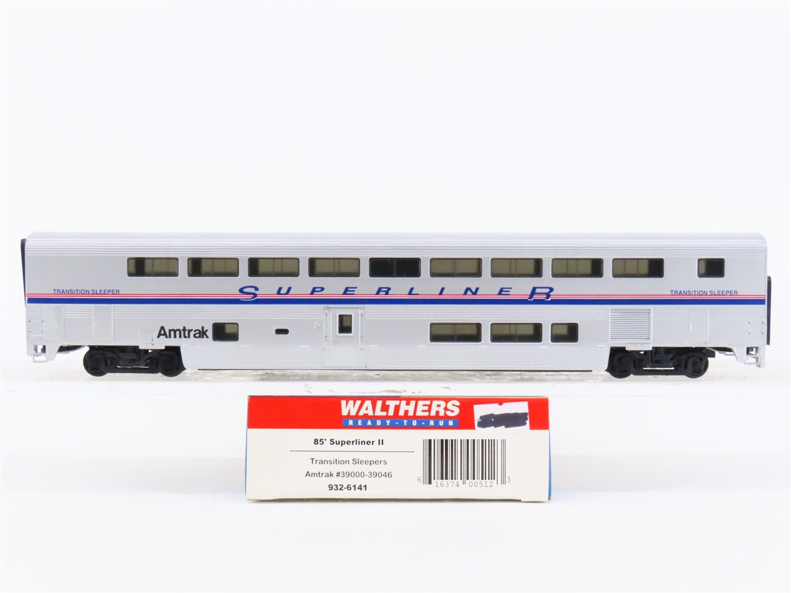 HO Scale Walthers 932-6141 Amtrak Superliner 85' Transition Sleeper Passenger