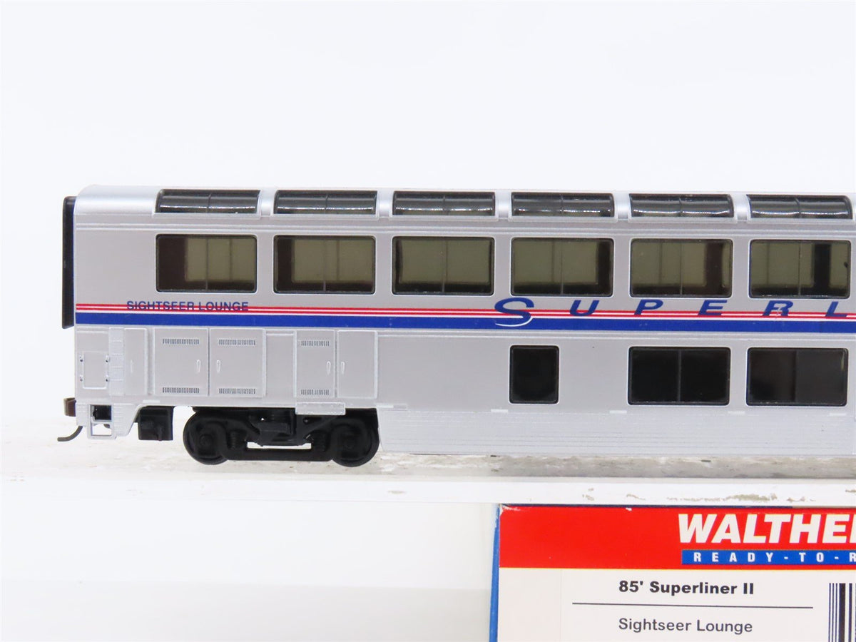 HO Scale Walthers 932-6121 Amtrak Superliner 85&#39; Sightseer Lounge Passenger Car