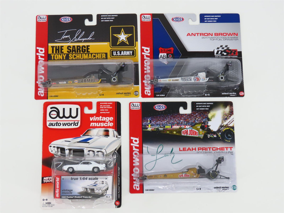 LOT of 4 Auto Works Dragsters &amp; 1969 Trans Am Cars