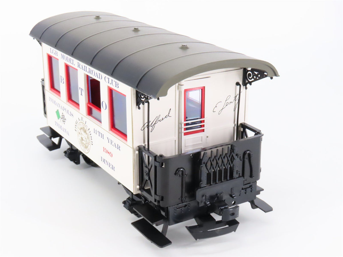 G Scale LGB 3007 CC BTO Model Railroad Club 11th Anniversary Diner Passenger