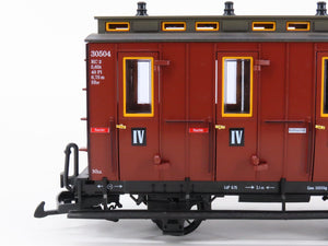 G Scale LGB 30504 4th Class Compartment Coach Passenger Car #30504