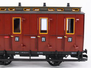 G Scale LGB 30504 4th Class Compartment Coach Passenger Car #30504