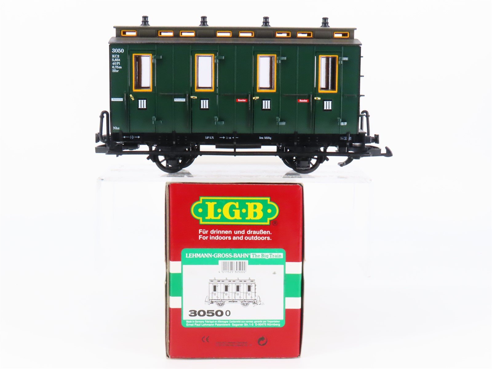 G Scale LGB 30500 3rd Class Compartment Coach Passenger Car