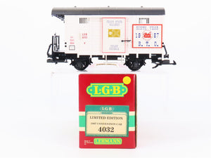 G Scale LGB 4032 BTO 1987 Convention 9th Anniversary Box Car #4032