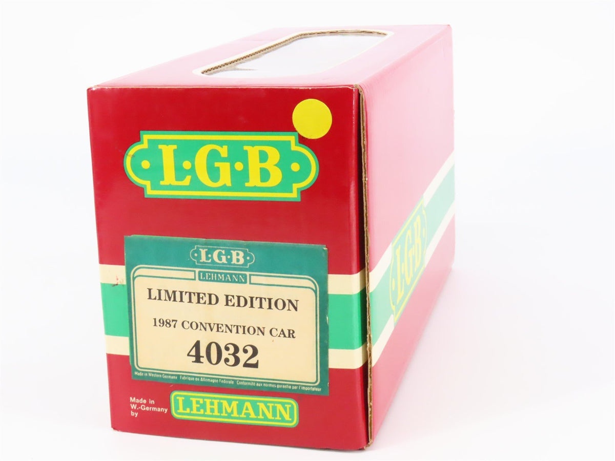 G Scale LGB 4032 BTO 1987 Convention 9th Anniversary Box Car #4032