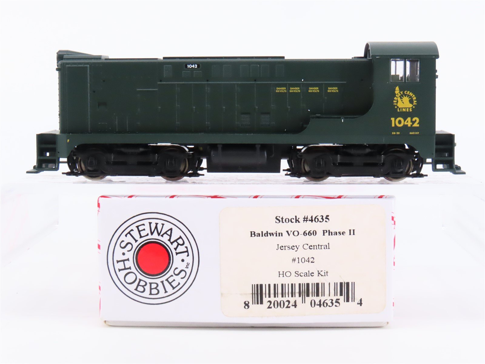 HO Stewart 4635 CNJ Jersey Central Baldwin VO-660 Ph. 2 Diesel #1042 - DCC Ready