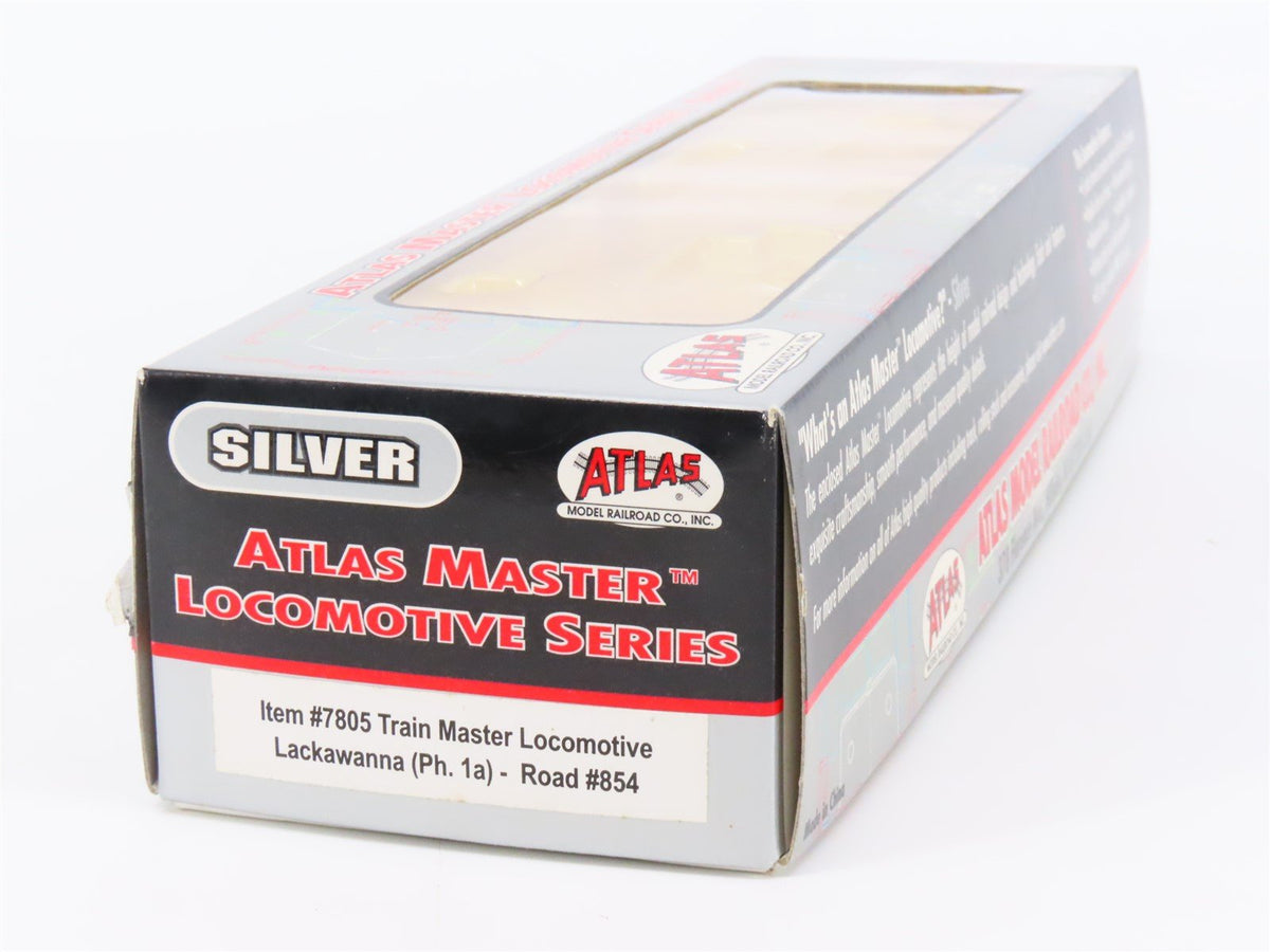 HO Atlas Master Silver 7805 DL&amp;W Lackawanna Trainmaster Diesel #854 - DCC Ready