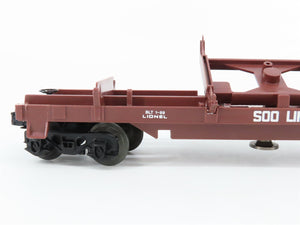 O Gauge 3-Rail Lionel #6-16612 SOO Line Log Dump Car #16612