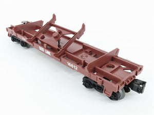 O Gauge 3-Rail Lionel #6-16612 SOO Line Log Dump Car #16612