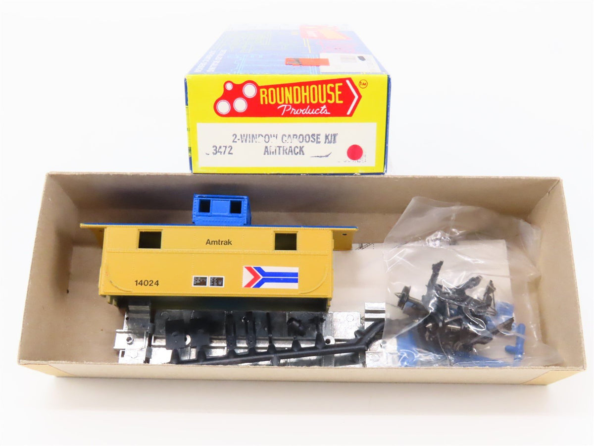 HO Scale Roundhouse MDC Kit #3472 Amtrak 2-Window Caboose #14024