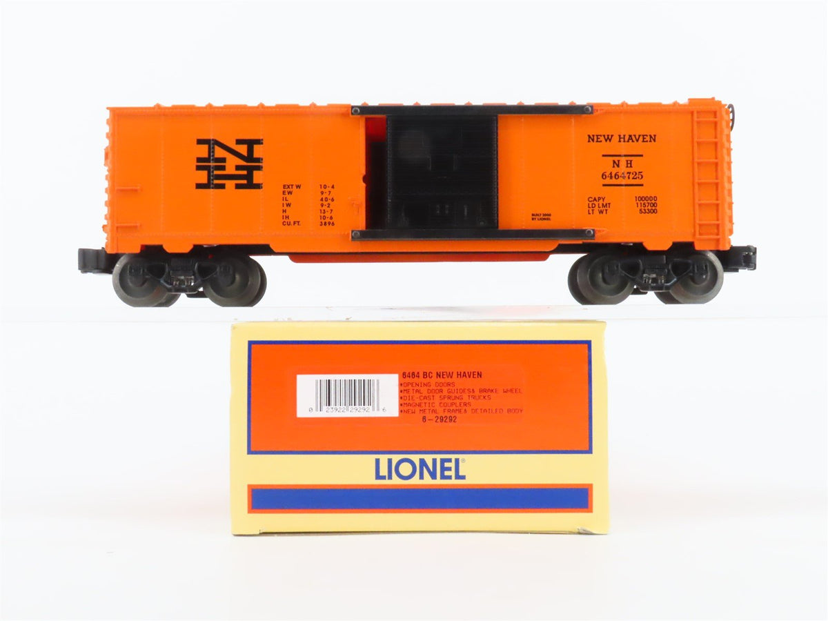 O Gauge 3-Rail Lionel #6-29292 6464 NH New Haven Box Car #6464725