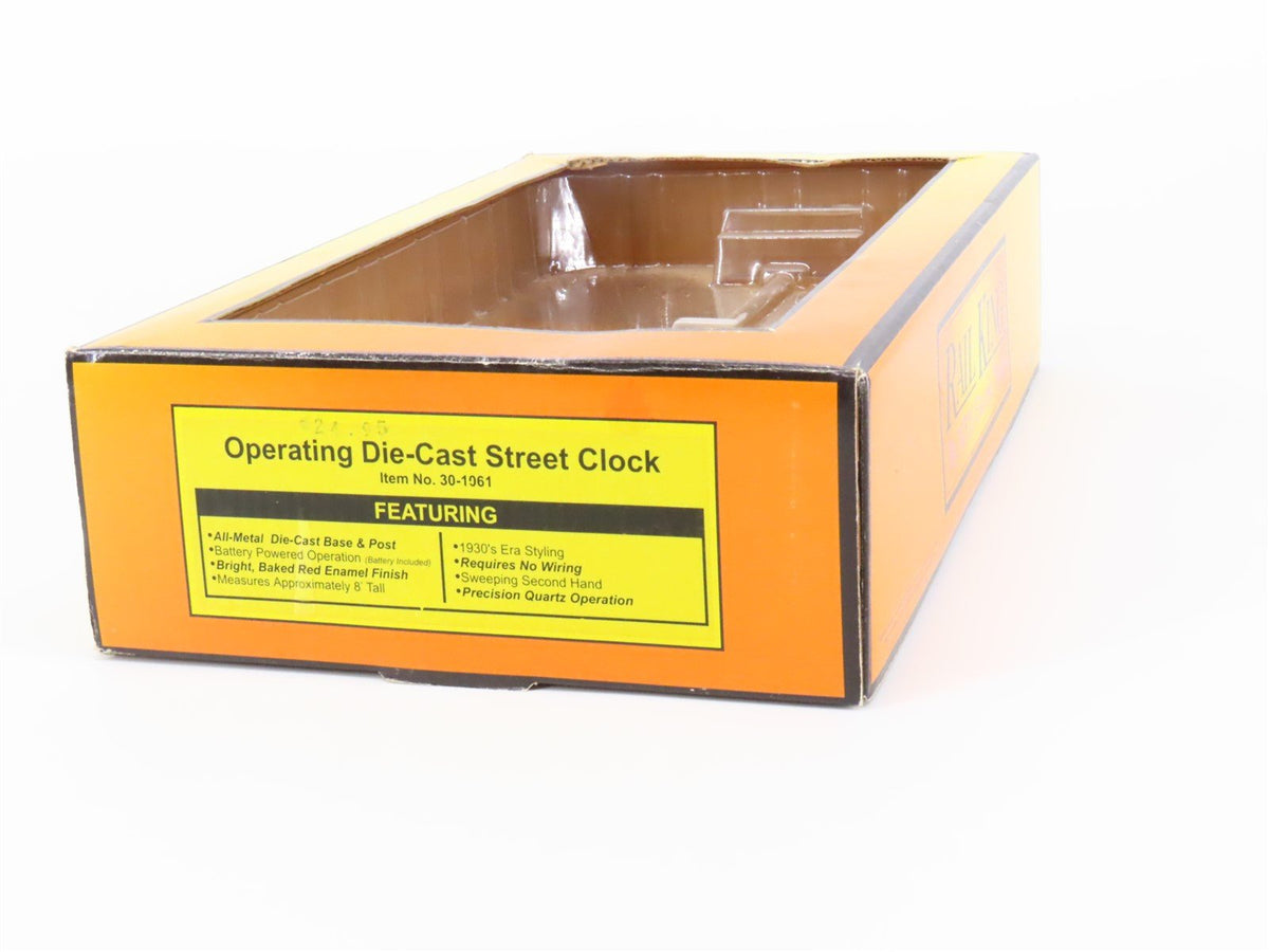 O 1/48 Scale MTH Rail King 30-1061 Operating Die-Cast Street Clock