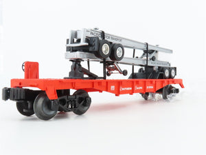 O Gauge 3-Rail Lionel #6-26058 SP Southern Pacific Flat Car w/ Trailer Frames