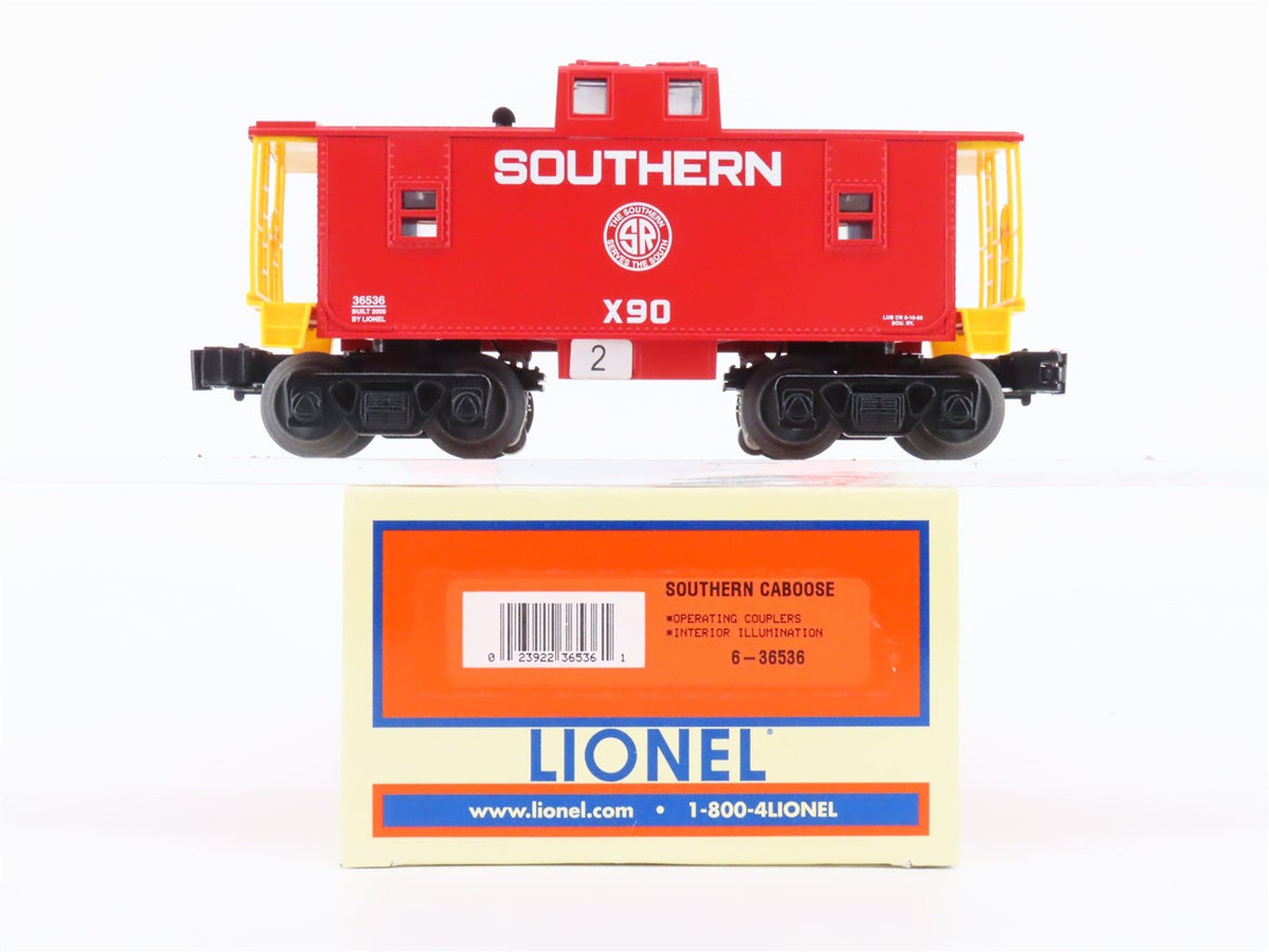 O Gauge 3-Rail Lionel #6-36536 SOU Southern Illuminated Caboose #X90