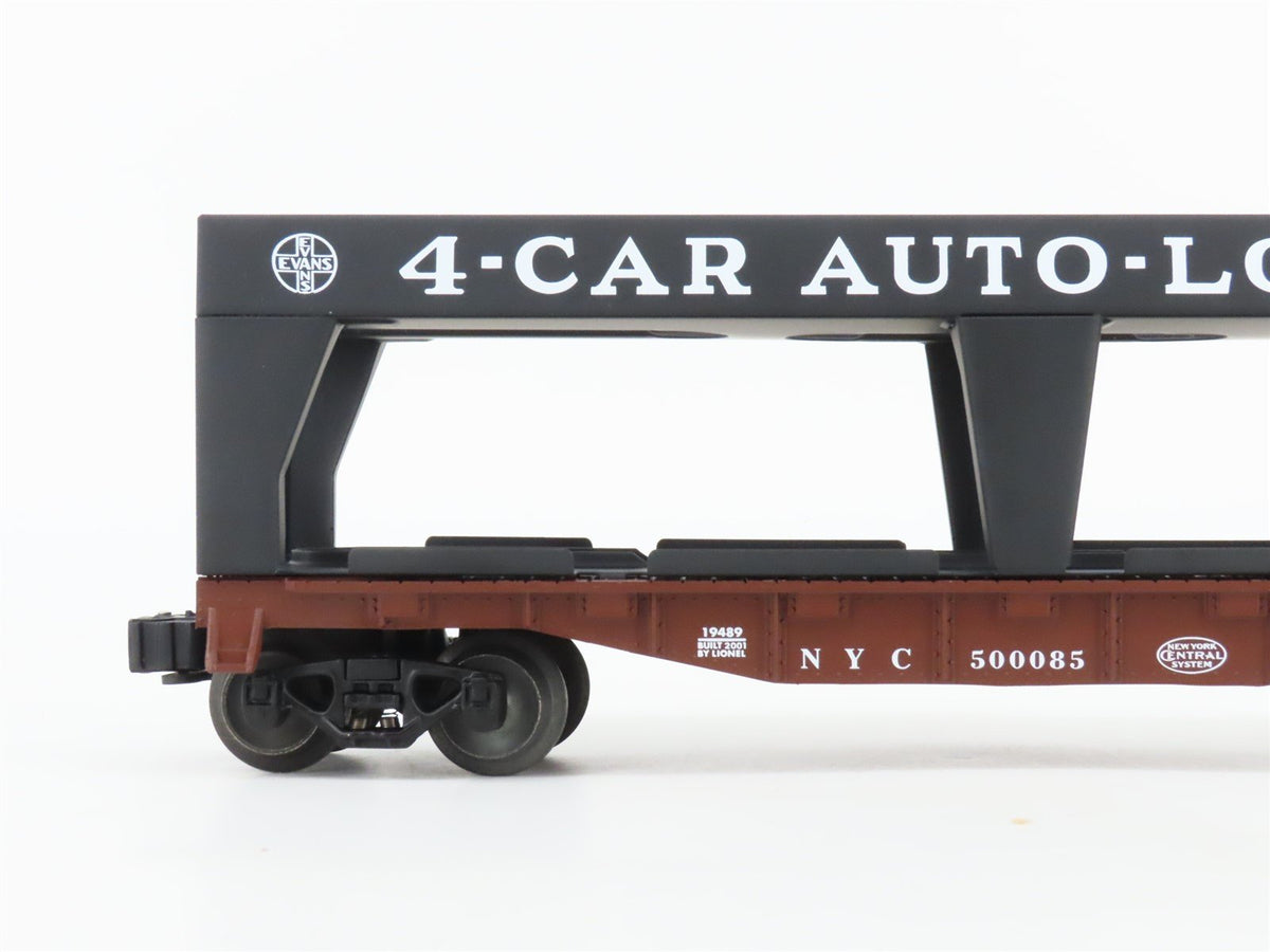 O Gauge 3-Rail Lionel #6-19489 NYC New York Central 4-Car Auto Loader #500085