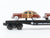 O Gauge 3-Rail Lionel #6-17558 Lionel Route 66 Flat Car w/ 2 Brown Sedans