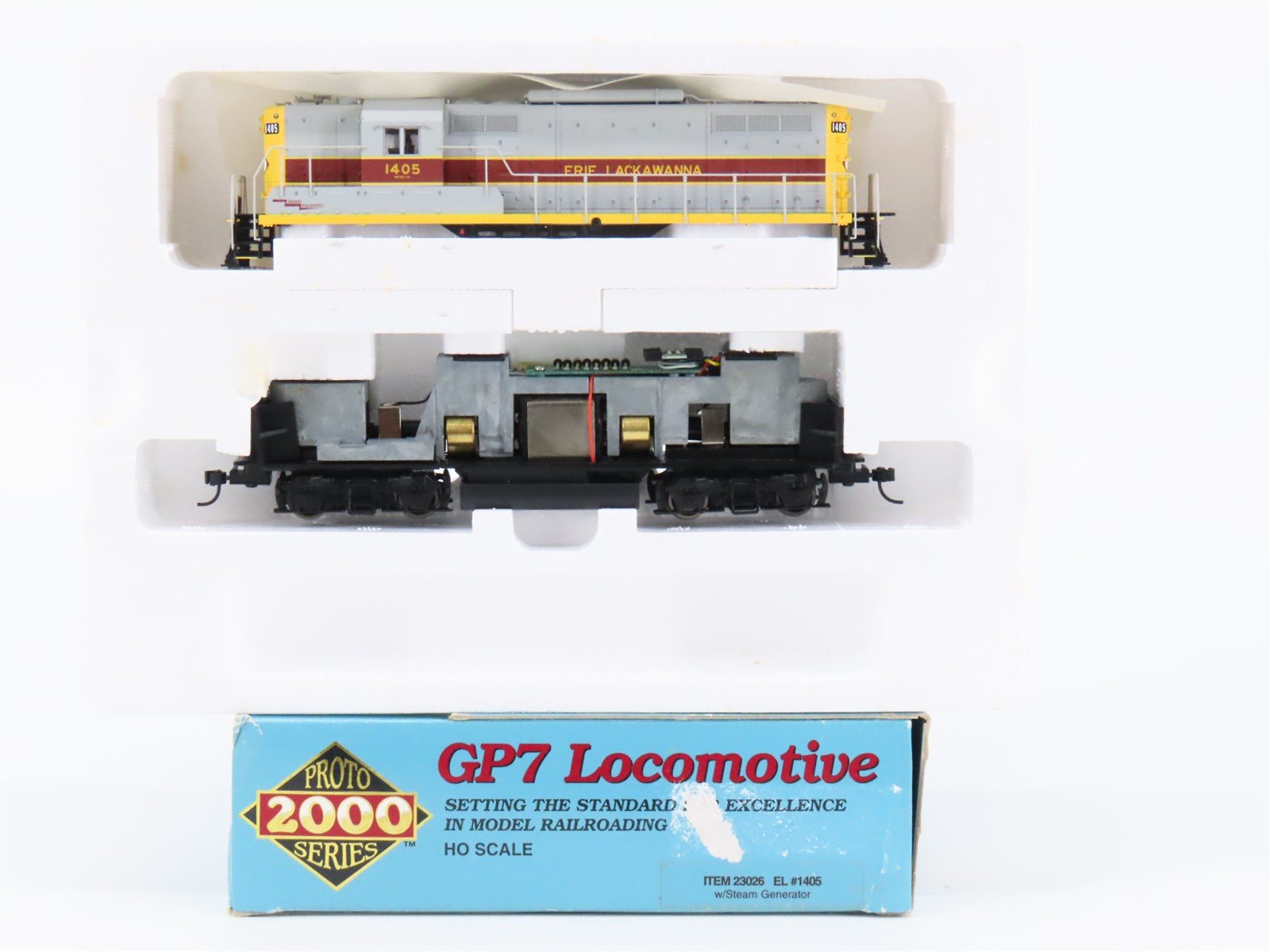 HO Scale Proto 2000 23026 EL Erie Lackawanna EMD GP7 Diesel #1405 - BAD GEARS