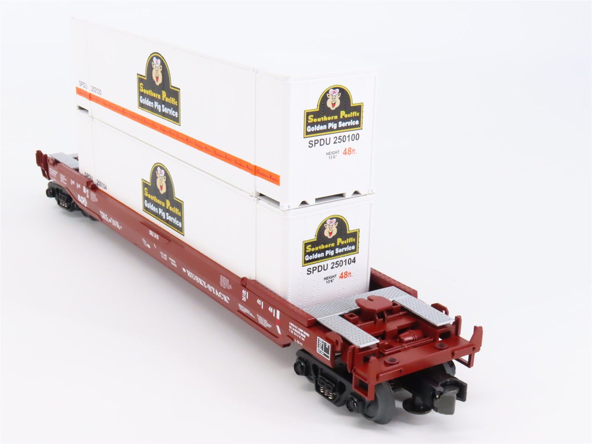 O Gauge 3-Rail MTH Rail King 30-7690 CRLE SP Southern Pacific Husky Stack #2416