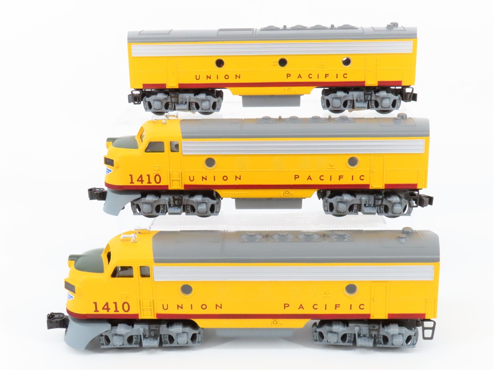 O Gauge 3-Rail Williams UP Union Pacific F7 A/B/A Diesel Locomotive Set