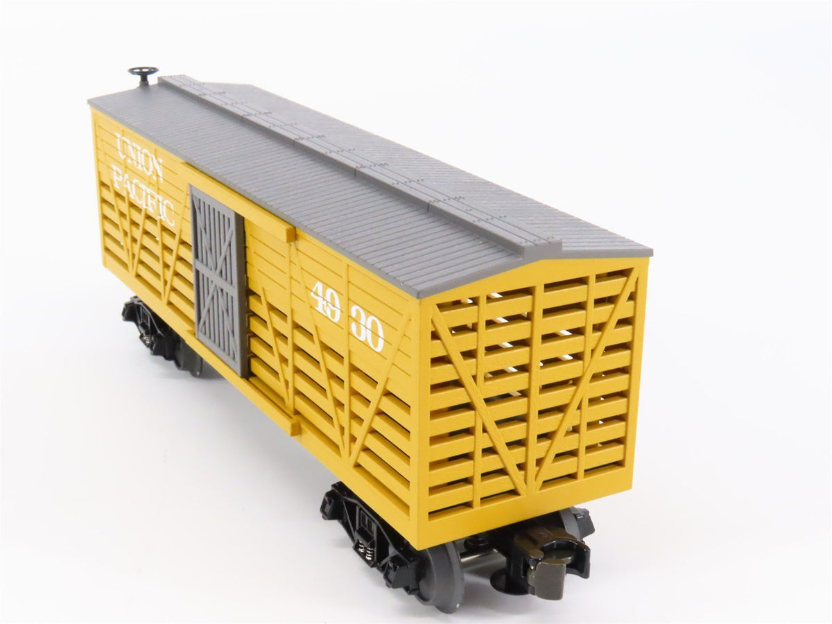 O Gauge 3-Rail MTH Rail King 30-7123 UP Union Pacific Railroad Stock Car #4930