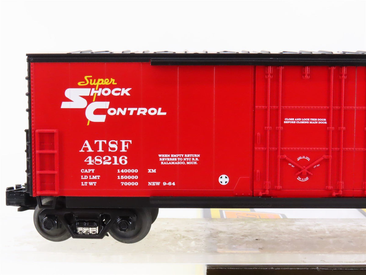 O Gauge 3-Rail MTH Rail King 30-7464 ATSF Santa Fe 50&#39; Double Door Box Car 48216