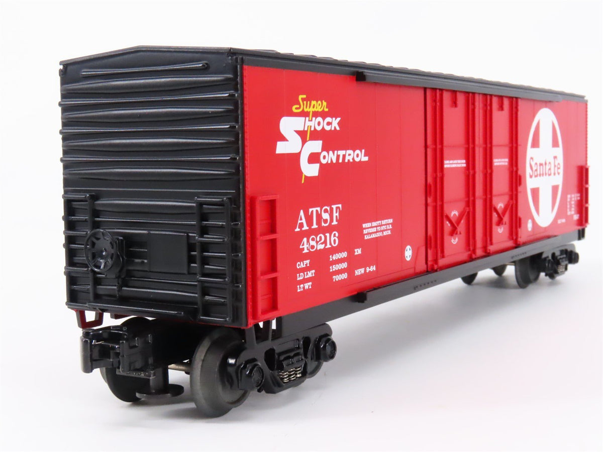 O Gauge 3-Rail MTH Rail King 30-7464 ATSF Santa Fe 50&#39; Double Door Box Car 48216