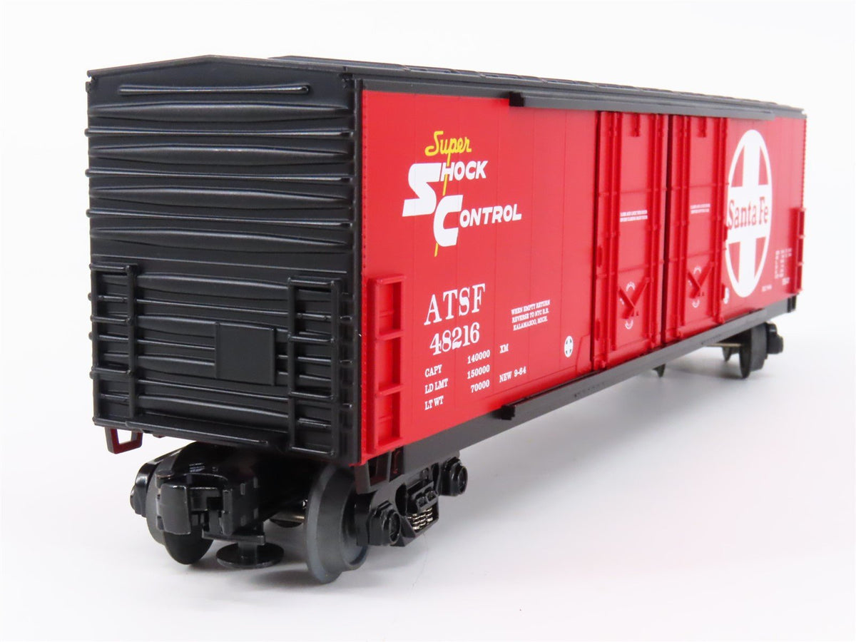 O Gauge 3-Rail MTH Rail King 30-7464 ATSF Santa Fe 50&#39; Double Door Box Car 48216