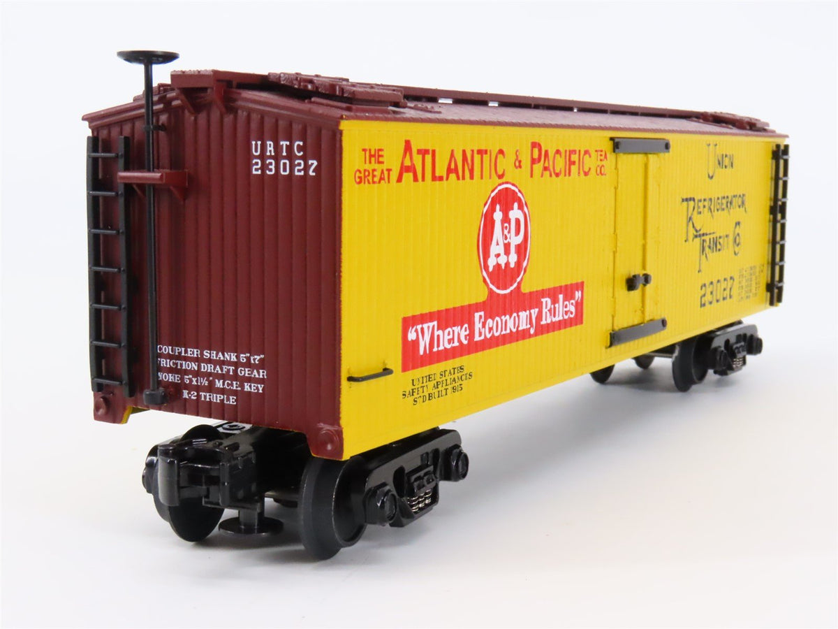 O Gauge 3-Rail MTH Rail King 30-8606 URTC A&amp;P Atlantic &amp; Pacific Reefer #23027