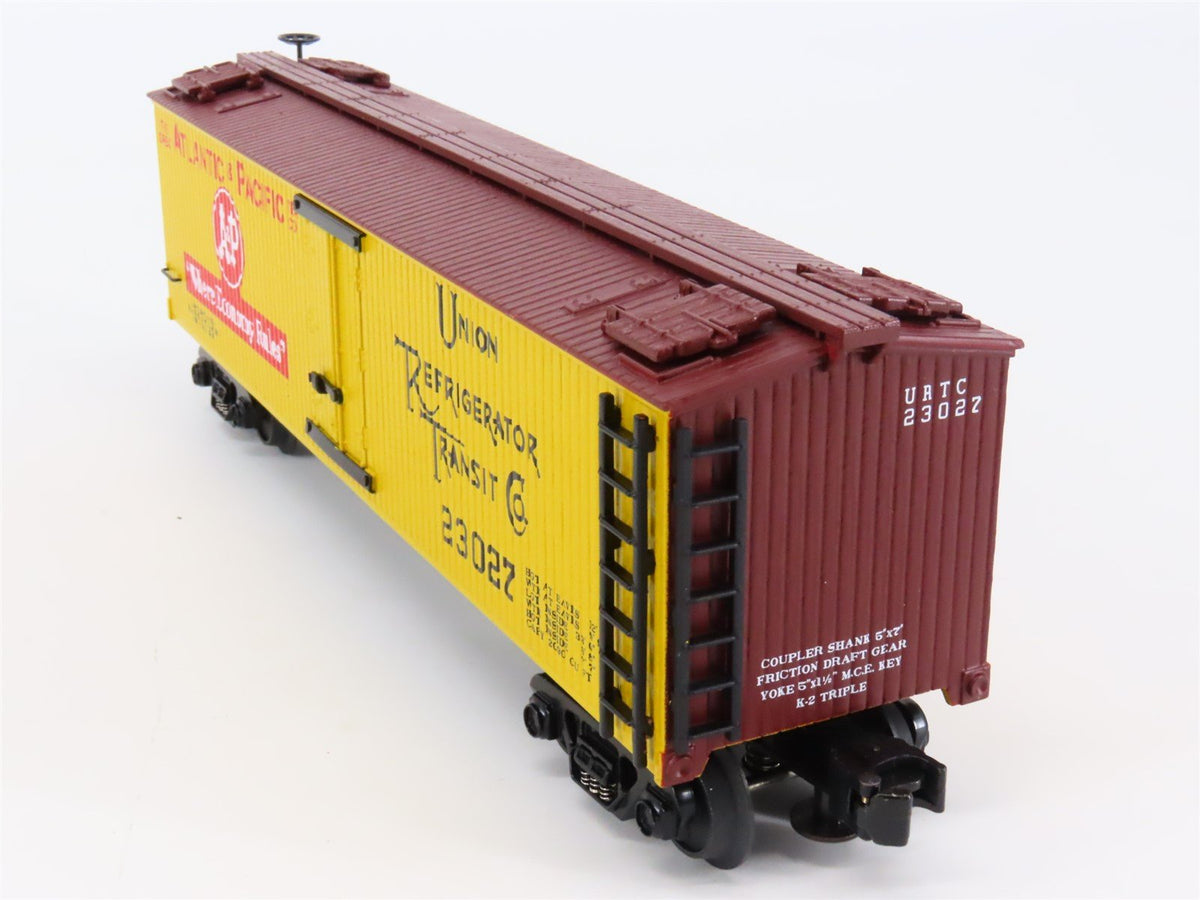 O Gauge 3-Rail MTH Rail King 30-8606 URTC A&amp;P Atlantic &amp; Pacific Reefer #23027