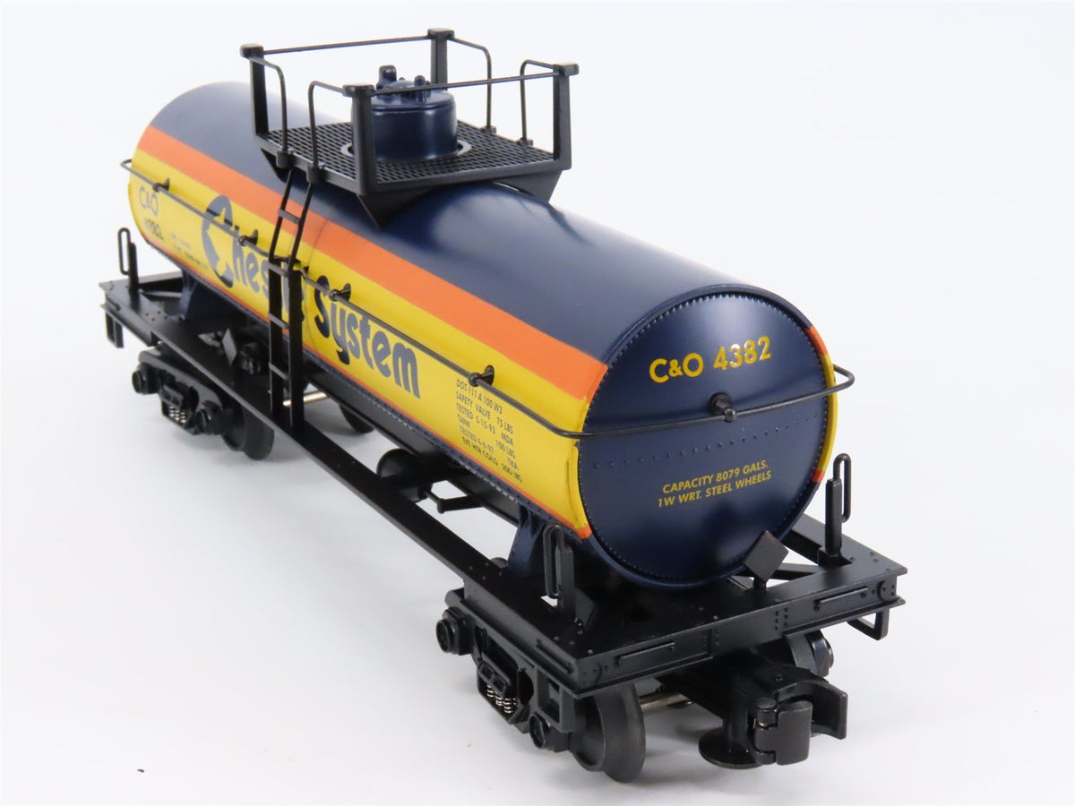 O Gauge 3-Rail MTH Rail King 30-8105 Die-Cast C&amp;O Chessie System Tank Car #4382