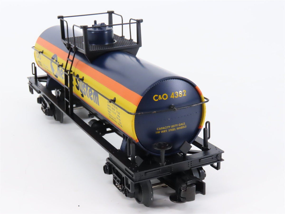 O Gauge 3-Rail MTH Rail King 30-8105 Die-Cast C&amp;O Chessie System Tank Car #4382