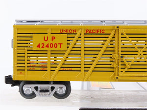 O Gauge 3-Rail MTH Rail King 30-8702 Die-Cast UP Union Pacific Stock Car #42400T