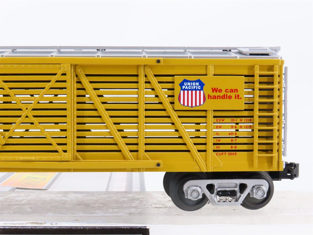 O Gauge 3-Rail MTH Rail King 30-8702 Die-Cast UP Union Pacific Stock Car #42400T