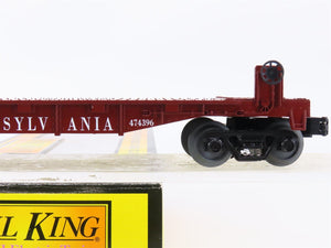 O Gauge 3-Rail MTH Rail King 30-7665 PRR Pennsylvania Railroad Flat Car #474396