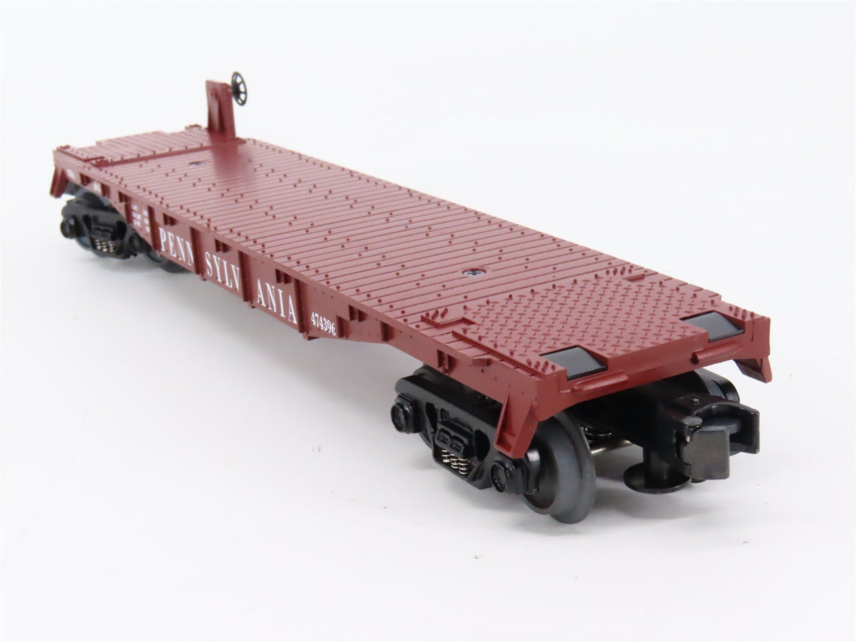 O Gauge 3-Rail MTH Rail King 30-7665 PRR Pennsylvania Railroad Flat Car #474396