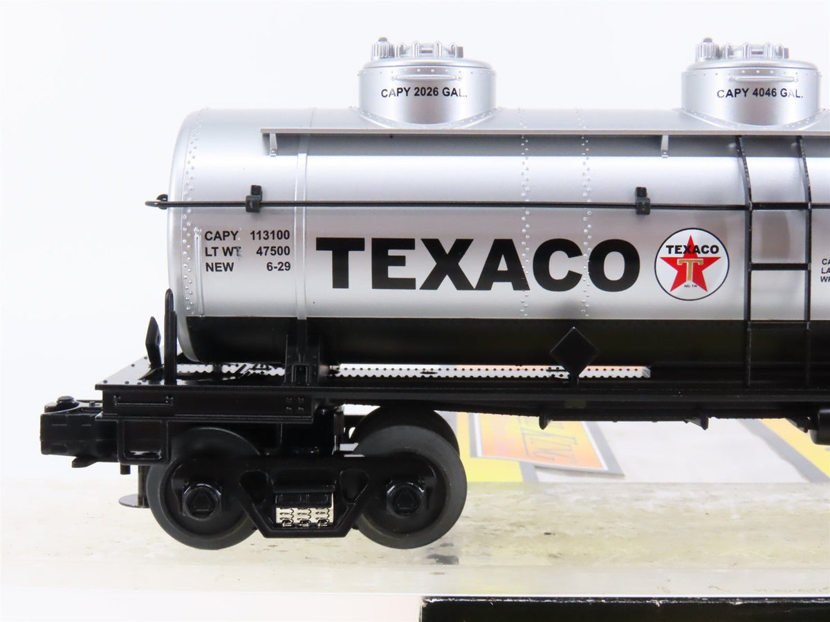 O Gauge 3-Rail MTH Rail King 30-7362 TCX Texaco 3-Dome Tank Car #9384