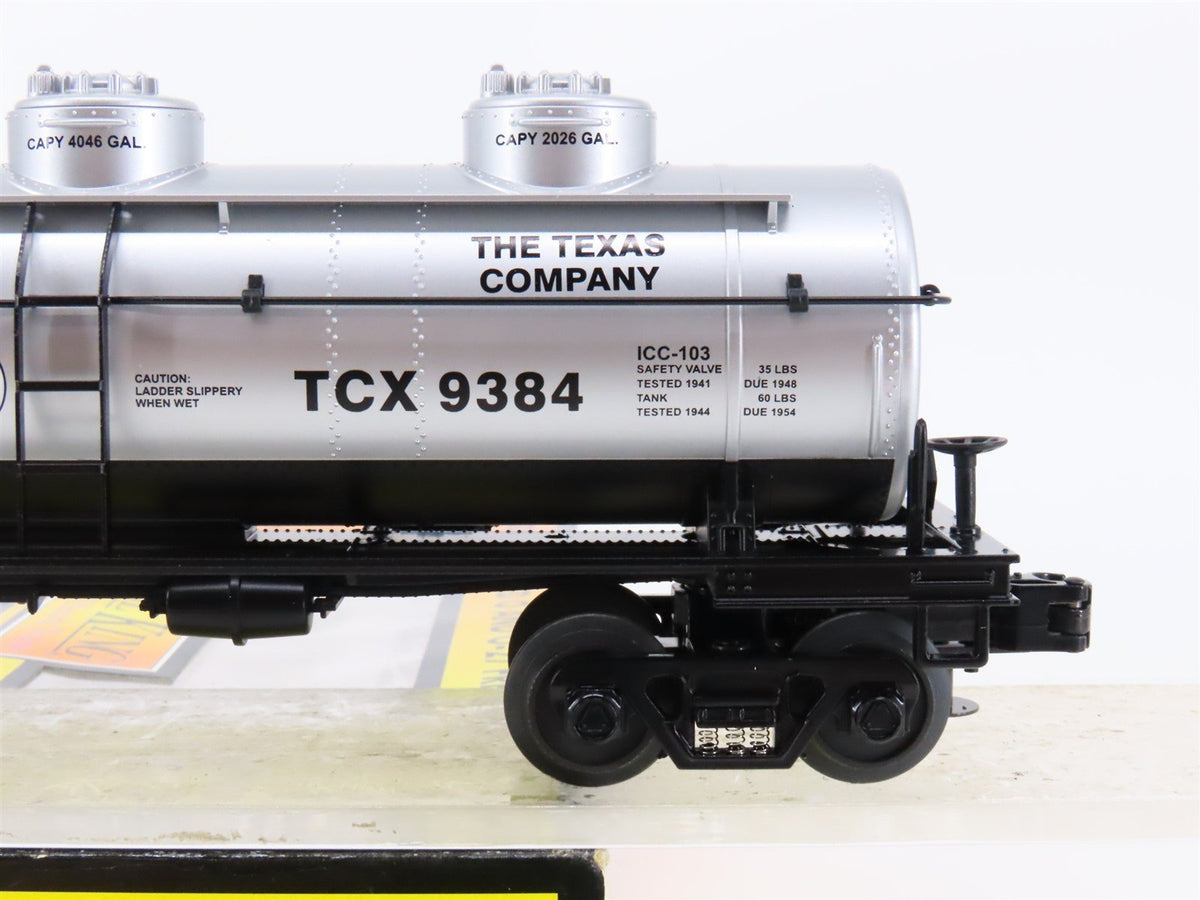 O Gauge 3-Rail MTH Rail King 30-7362 TCX Texaco 3-Dome Tank Car #9384