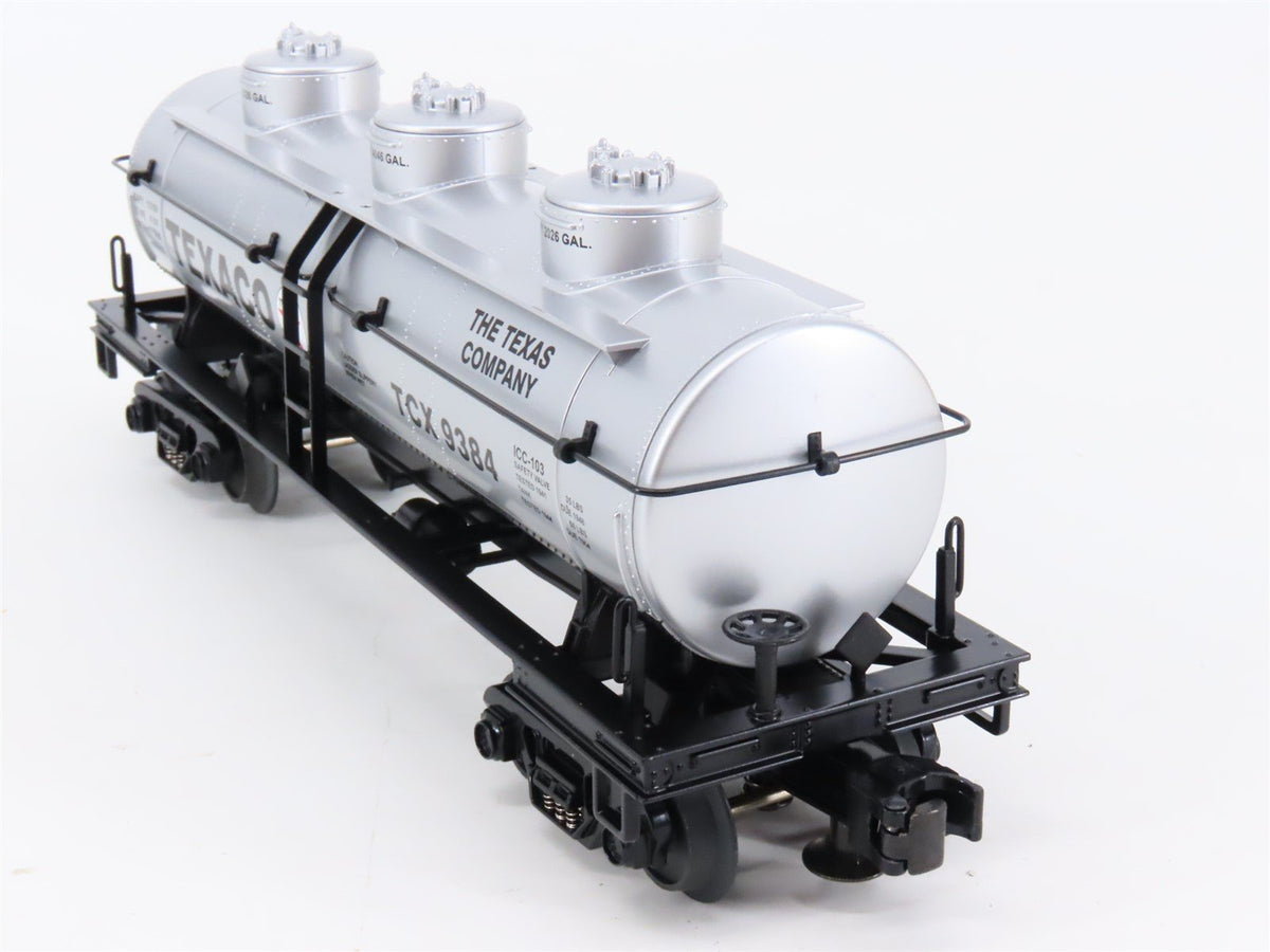 O Gauge 3-Rail MTH Rail King 30-7362 TCX Texaco 3-Dome Tank Car #9384